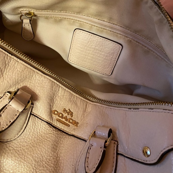 White Coach Boston Handbag or Crossbody - Picture 7 of 7